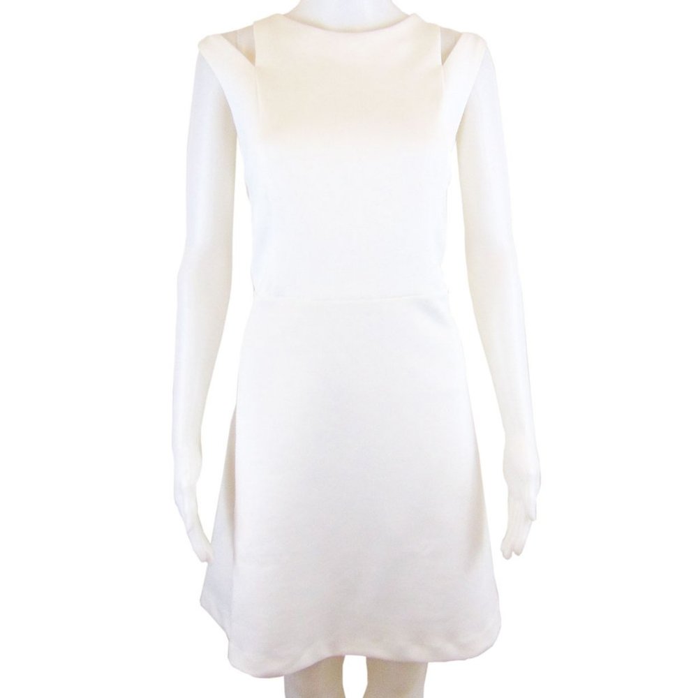 Kensie Ivy White Double Strapped Dress Size L- NWT